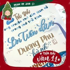 Bộ Sticker TỰA BÀI VĂN 11 (chương trình mới)- MADE BY AHN thiết kế