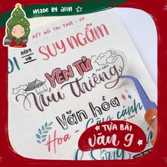 [Update 2025] Tựa bài văn 9 sticker - Chương trình mới - MADE BY AHN thiết kế