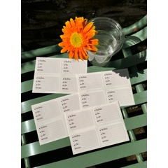 Set NHÃN VỞ/NHÃN SÁCH BASIC sticker - Thêm tên theo yc - MADE BY AHN thiết kế