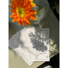 NHÃN VỞ Simple (Update 2024) sticker - In tên theo yêu cầu - MADE BY AHN thiết kế