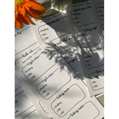 NHÃN VỞ Simple (Update 2024) sticker - In tên theo yêu cầu - MADE BY AHN thiết kế