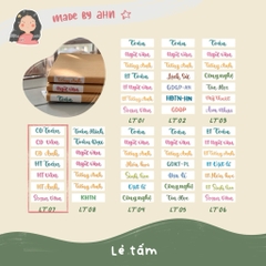 Sticker nhãn tên môn học dán gáy sách vở tiện lợi - MADE BY AHN thiết kế