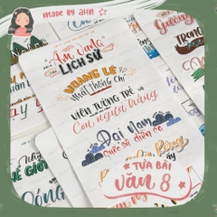 [Update 2025] Tựa bài văn 8 sticker - Chương trình mới - MADE BY AHN thiết kế