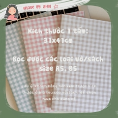 BAO TẬP HOẠ TIẾT kèm nhãn vở, bọc sách vở học sinh xinh xắn cho năm học mới - MADE BY AHN