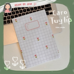 BAO TẬP CARO pastel siêu xinh, bọc sách vở cho năm học mới - MADE BY AHN