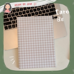 BAO TẬP CARO pastel siêu xinh, bọc sách vở cho năm học mới - MADE BY AHN