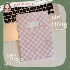BAO TẬP CARO pastel siêu xinh, bọc sách vở cho năm học mới - MADE BY AHN