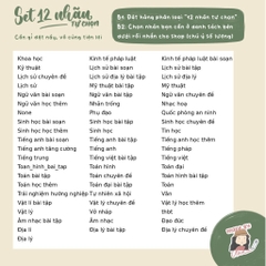 NHÃN VỞ Simple (Update 2024) sticker - In tên theo yêu cầu - MADE BY AHN thiết kế