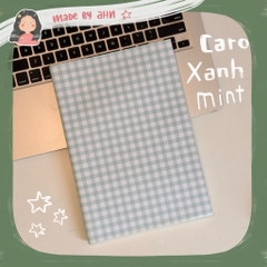 BAO TẬP CARO pastel siêu xinh, bọc sách vở cho năm học mới - MADE BY AHN