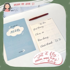 Bộ luyện viết Calligraphy, tập luyện viết Calligraphy nhiều font chữ - MADE BY AHN thiết kế