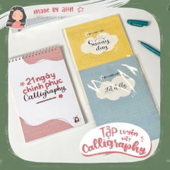 Bộ luyện viết Calligraphy, tập luyện viết Calligraphy nhiều font chữ - MADE BY AHN thiết kế