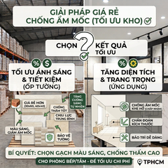 Giải Pháp Dùng Gạch Men Giá Rẻ Tại Kho Xử Lý Triệt Để Tình Trạng Tường Ẩm Mốc, Bong Tróc