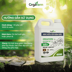 NPK Hữu Cơ OrgaFarm - Siêu Kích Rễ Bung Đọt - 5L