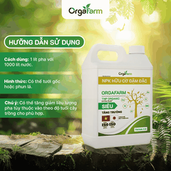 NPK Hữu Cơ OrgaFarm - Siêu Tăng Trưởng - 5L