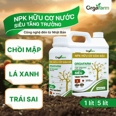 NPK Hữu Cơ OrgaFarm - Siêu Tăng Trưởng - 5L