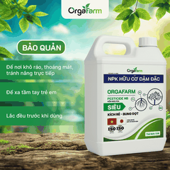 NPK Hữu Cơ OrgaFarm - Siêu Kích Rễ Bung Đọt - 5L