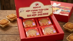 HỘP 4 BÁNH TRUNG THU THẬP CẨM 150g