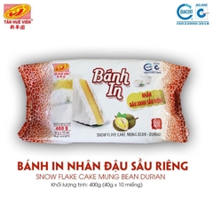 BANH IN TAN HUE VIEN NHAN DAU XANH SAU RIENG 400G