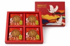 HỘP BÁNH TRUNG THU CHAY NGHI KÝ ( 2 THẬP CẨM CHAY, MÔN, ĐẬU XANH CHAY)