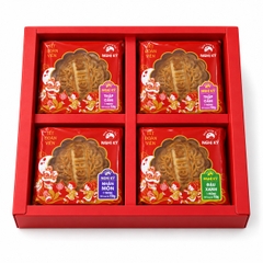 HỘP TRUNG THU 4 BÁNH ( 2 THẬP CẨM, MÔN, ĐẬU XANH)