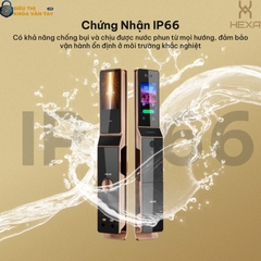 Khóa vân tay cửa gỗ Hexa P100M Pro max Face Id Màn hình 2 mặt