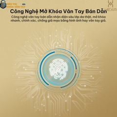 Khóa vân tay cửa nhôm Hexa P300