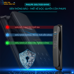 Khóa cửa vân tay Philips DDL702E-5HWS