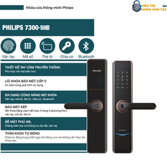 Khóa cửa vân tay Philips 7300-5HB