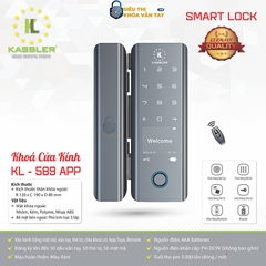 Khóa vân tay cửa kính Kassler KL-589 App