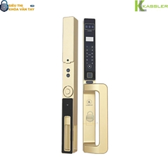 Thân khóa làm bằng nhôm hàng không CNC kết hợp kính cường lực, chống nước tuyệt đối hai mặt và chịu được nhiệt độ từ ‑20°C đến 60°C.