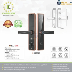 Thiết kế hiện đại, chắc chắn, phù hợp lắp đặt trên các loại cửa gỗ trong căn hộ, nhà phố, biệt thự