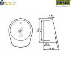Khóa tủ Giovani Locker GSL-C62
