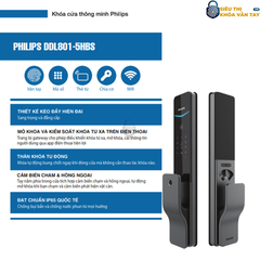 Khóa cửa vân tay Philips DDL801-5HBS