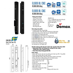 Khoá Vân Tay Cửa Nhôm Demax EL909