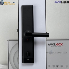 Thiết kế sang trọng, chắc chắn, khóa vân tay AV 67 phù hợp lắp cho các loại cửa gỗ thông dụng