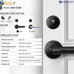 Khóa vân tay khách sạn Osuno OSN-3338