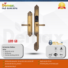 Khoá vân tay đại sảnh Demax EL819 sở hữu thiết kế sang trọng, phù hợp với biệt thự và nhà cao cấp