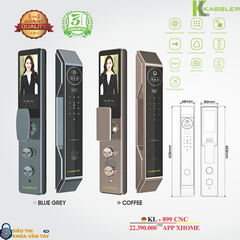 Khóa KL-899 có chức năng cảnh báo khi có tác động mạnh hoặc khi gần hết pin