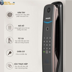 Khóa cửa vân tay Philips DDL702-1HWS