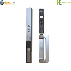 Thân khóa làm bằng nhôm hàng không CNC kết hợp kính cường lực, chống nước tuyệt đối hai mặt và chịu được nhiệt độ từ ‑20°C đến 60°C.