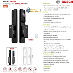 Khóa vân tay cửa gỗ Bosch.EL600VF