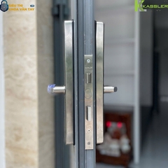 Kassler KL-599I phù hợp với cửa nhôm hệ, cửa kính nhôm hoặc cửa sắt có đố nhỏ.