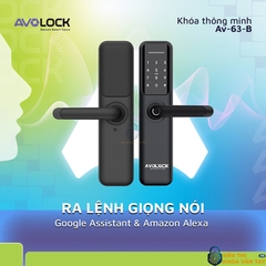 Khóa vân tay Avolock cửa gỗ AV 63 tích hợp công nghệ hiện đại, đảm bảo an toàn tuyệt đối