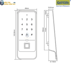 Khóa tủ Giovani Locker GSL-A72