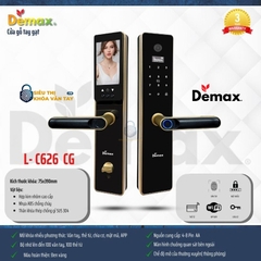 Khóa vân tay cửa gỗ Demax EL-C626 là dòng khóa thông minh với thiết kế sang trọng, tinh tế