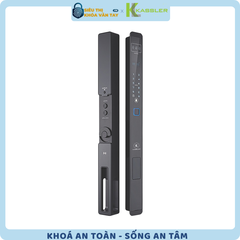 Khóa vân tay Kassler cửa nhôm KL-599 VS tích hợp mở khóa bằng Face ID, vân tay, mật mã và lòng bàn tay