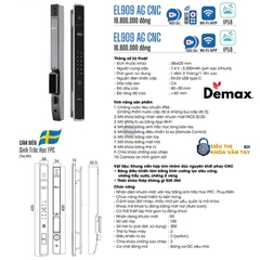Khoá Vân Tay Cửa Nhôm Demax EL909