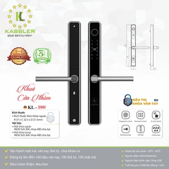 Kassler KL-599I phù hợp với cửa nhôm hệ, cửa kính nhôm hoặc cửa sắt có đố nhỏ.