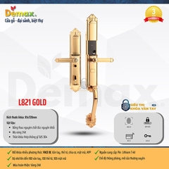 Khoá vân tay đại sảnh Demax EL821 là lựa chọn hoàn hảo cho biệt thự, nhà phố và không gian cao cấp