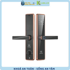 Khóa vân tay Kassler KL-566 APP là mẫu khóa thông minh cao cấp, hỗ trợ điều khiển từ xa qua điện thoại